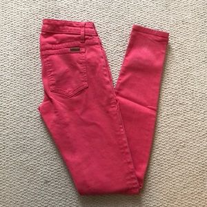 Joes Jeans (JJ) Pink Skinny Jeans Size 24